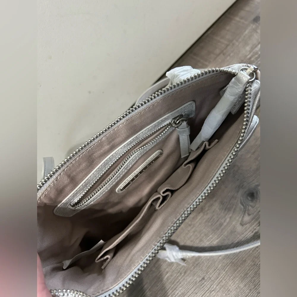 Steven by Steve Madden Crossbody Metallic sliver purse